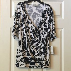 Top - 3/4 Sleeve Wrap