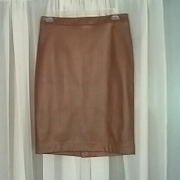 Faux leather skirt