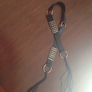 Leather wrap belt