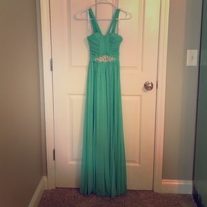 Mint Jeweled Dress