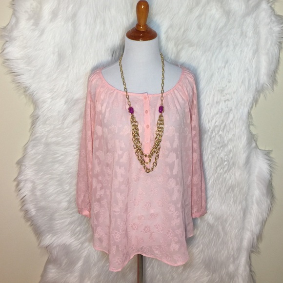 LC Lauren Conrad Floral Pleasant Top - Picture 2 of 4