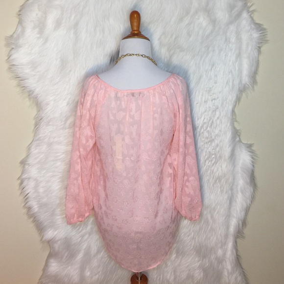 LC Lauren Conrad Floral Pleasant Top - Picture 4 of 4