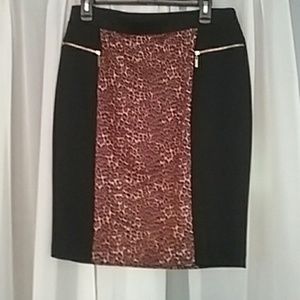 Animal print skirt