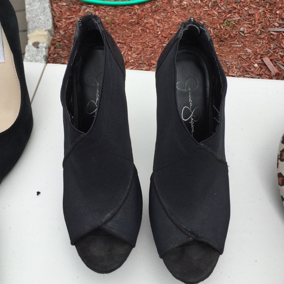 Ultra high Jessica Simpson black heels