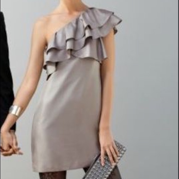 Banana Republic 100% Silk one Shoulder Dress
