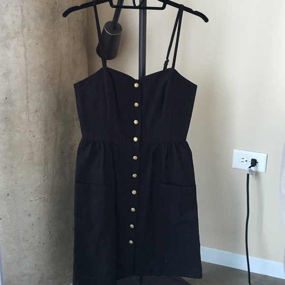 Sweetheart Neckline Button Dress