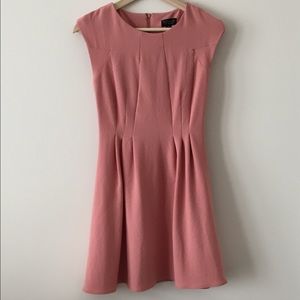 Topshop Crepe Seam Detail Flippy Dress
