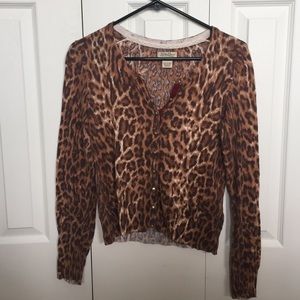 Lucky brand cheetah sweater