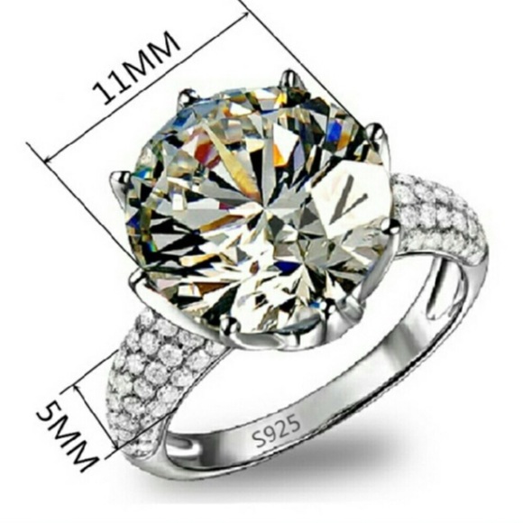 925 STERLING SILVER CZ RING - Picture 8 of 9