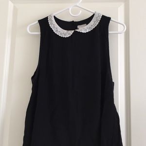 Black with white neck