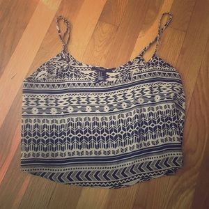 Cute Aztec crop top shirt