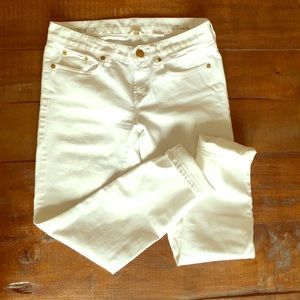 J.Crew Factory White Toothpick Denim Jeans