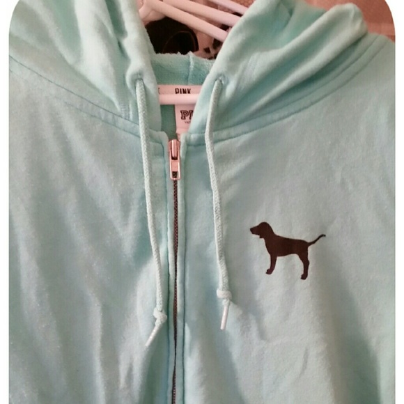 VS PINK Mint Green Hoodie - Picture 2 of 4