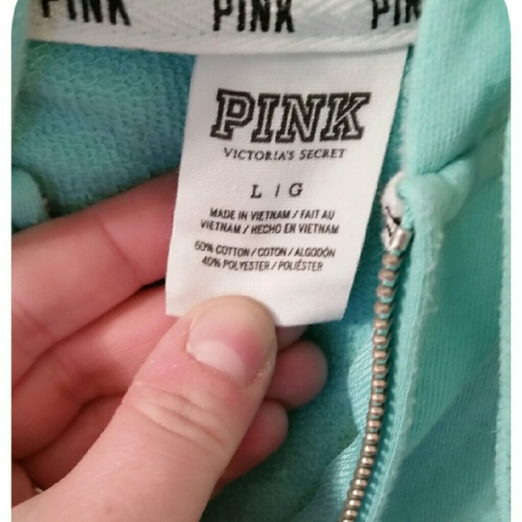 VS PINK Mint Green Hoodie - Picture 3 of 4
