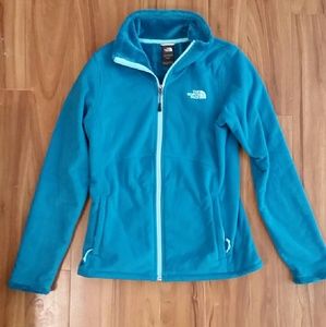 Teal North Face Zip-Up Jacket