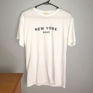 white New York SoHo graphic tee