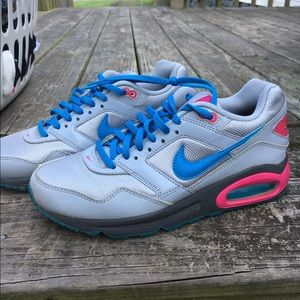 Pink and blue Nike Air Max's size 6.5