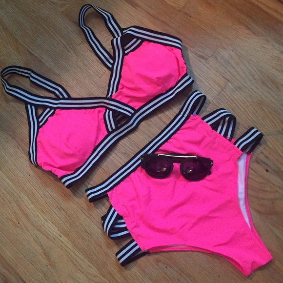 High Waisted Bandage Bathing Suit