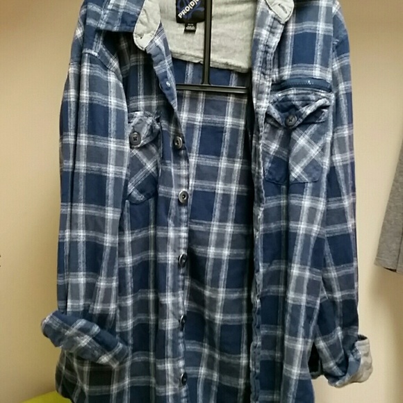 Blue and White Flannel