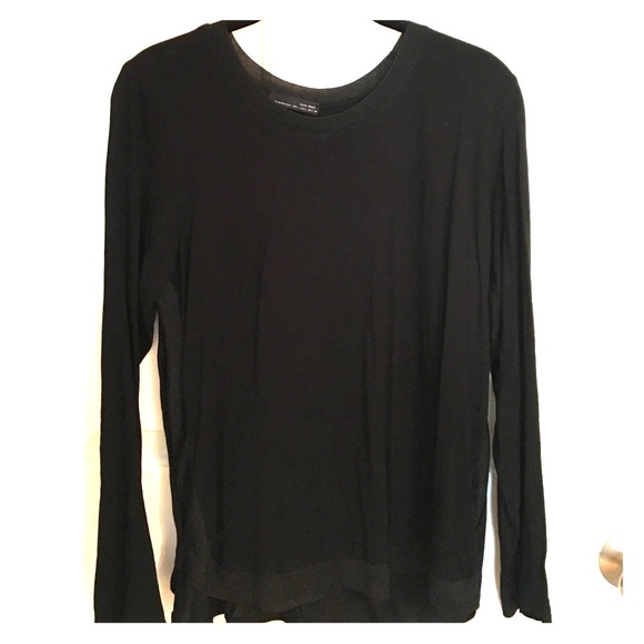 Black Lined Long Sleeved Shirt