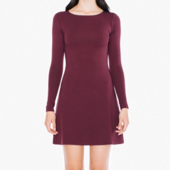 American apparel Ponte long sleeve dress