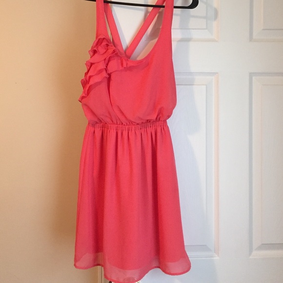 Coral dress