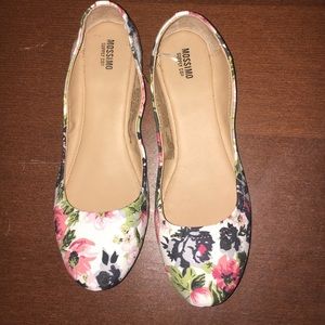 Mossimo floral flats