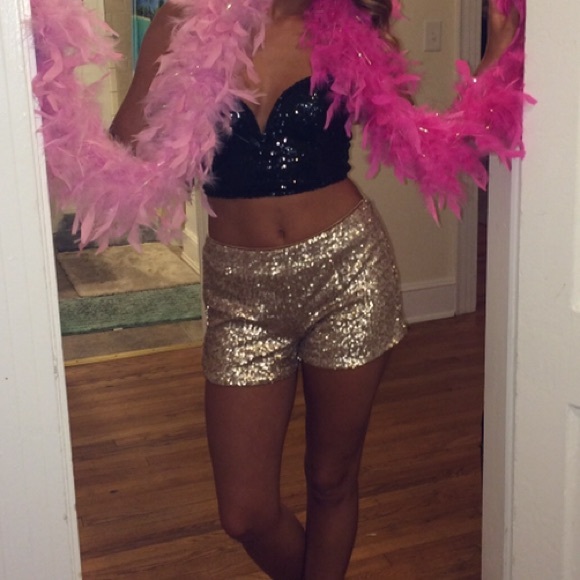 Sequin shorts!