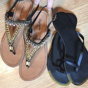 *Bundle* Women's sandals & flip flops size 5.5-6