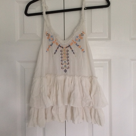 Free people ruffled top