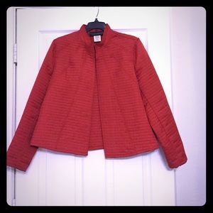 Quilted burnt orange jacket