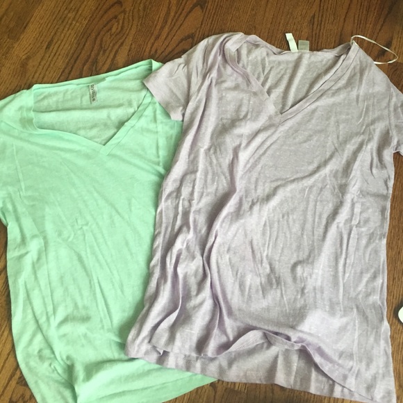 Two H&M v-neck t-shirts