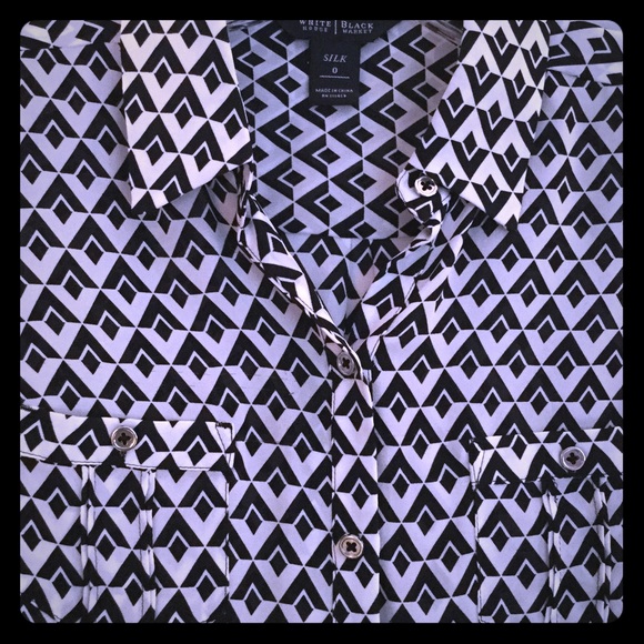 White House Black Market silk top.