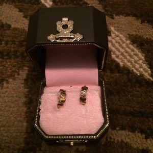 Juicy Couture gold hoops