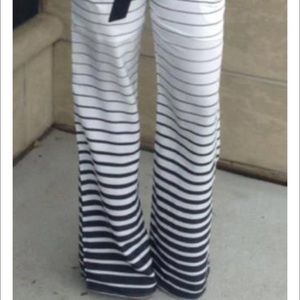 Popular Pinterest striped pants.
