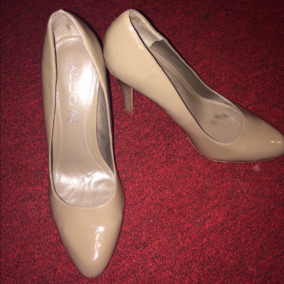 Tan aldo heels