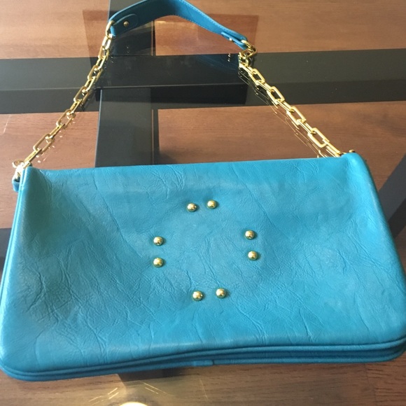 Turquoise clutch