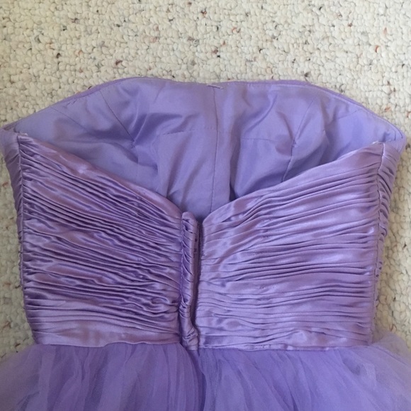 Lavender Sherri Hill short prom dress. - Picture 4 of 4