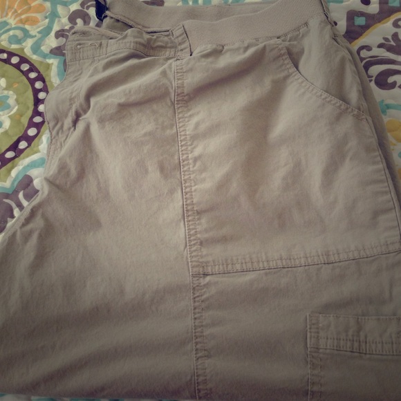 Lane Bryant khaki capris