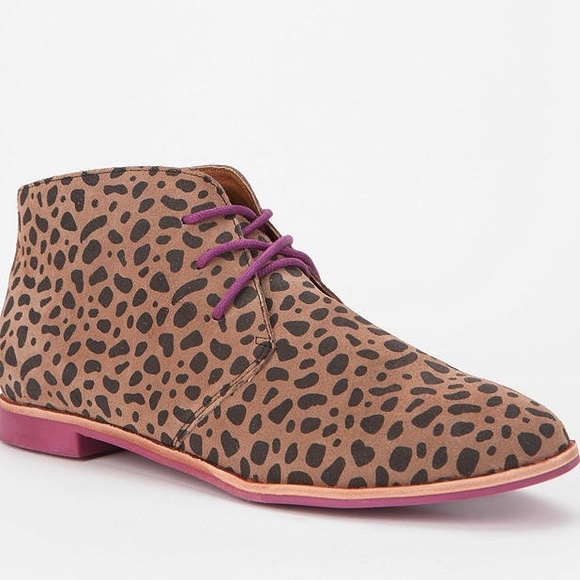 DV by Dolce Vita Leopard Lace-Up Ankle Bootie