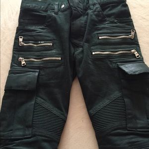 Balmain green men jeans
