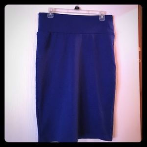 Royal blue Cassie pencil skirt