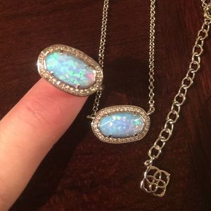 SOLD KS Ice Blue Kyocera Opal Eloise & Emmaline