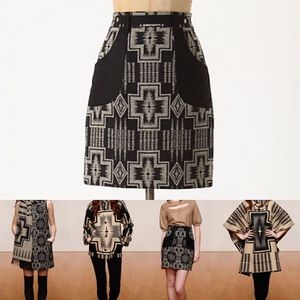 Anthropologie Wool Skirt by Pendleton