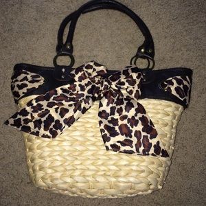 Basket weave purse