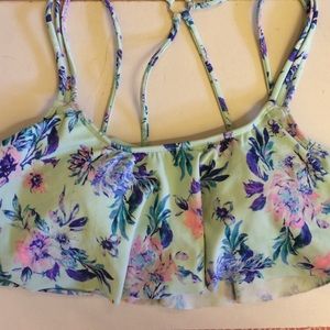 Pacsun LA Hearts Strappy Flounce Bikini Top