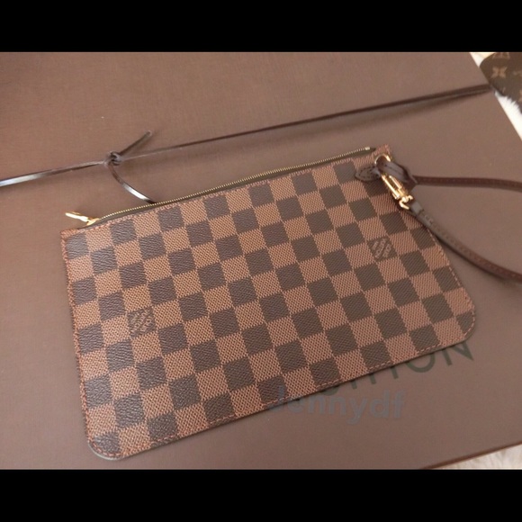 New2016 Louis Vuitton Neverfull pochette MM Damier