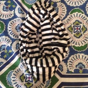 Striped infinity scarf