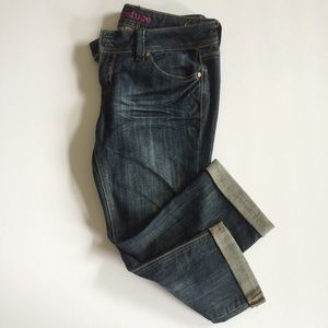 Refuge cuffed crop jeans, size 10.