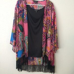 Kimono with built in tank top